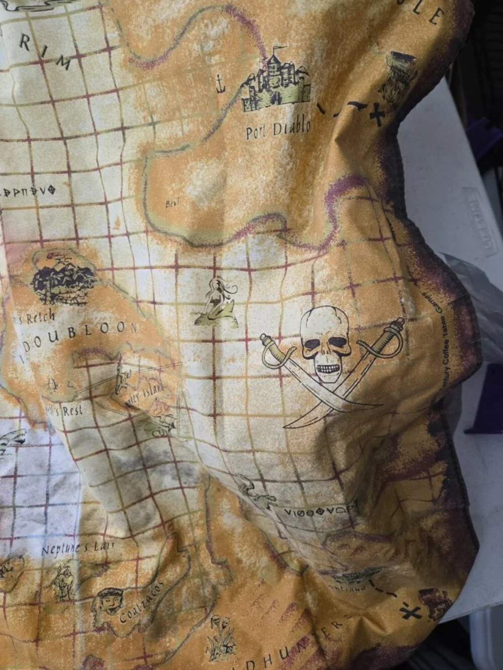 Dread Pirate Board Game Replacement Cloth Playing Map Part Pieces